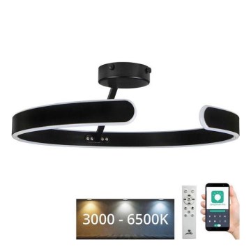 LED Ρυθμιζόμενο φωτιστικό οροφής LED/72W/230V 3000-6500K μαύρο + τηλεχειριστήριο
