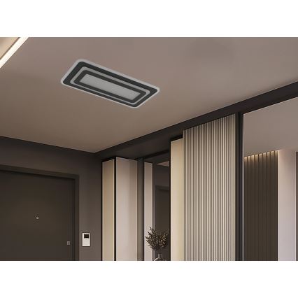 Ρυθμιζόμενο φωτιστικό οροφής LED 85W/230V 3000-6500K μαύρο + τηλεχειριστήριο