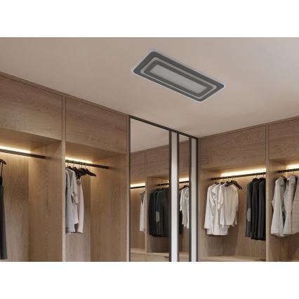 Ρυθμιζόμενο φωτιστικό οροφής LED/85W/230V 3000-6500K γκρι + τηλεχειριστήριο
