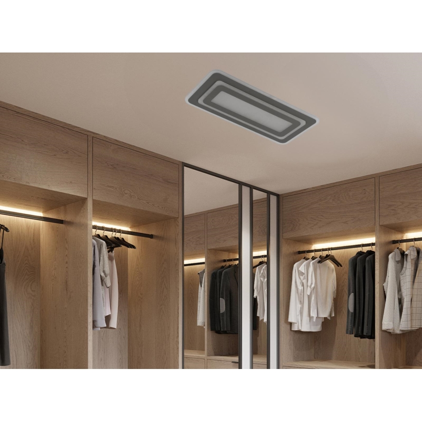 Ρυθμιζόμενο φωτιστικό οροφής LED/85W/230V 3000-6500K γκρι + τηλεχειριστήριο