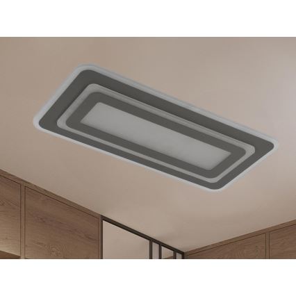 Ρυθμιζόμενο φωτιστικό οροφής LED/85W/230V 3000-6500K γκρι + τηλεχειριστήριο