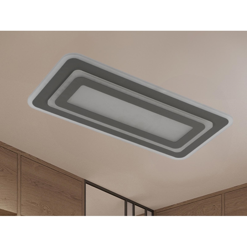 Ρυθμιζόμενο φωτιστικό οροφής LED/85W/230V 3000-6500K γκρι + τηλεχειριστήριο