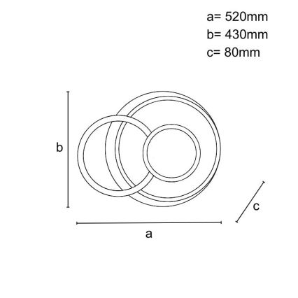 LED ρυθμιζόμενο φωτιστικό οροφής LED/95W/230V 3000-6500K + τηλεχειριστήριο