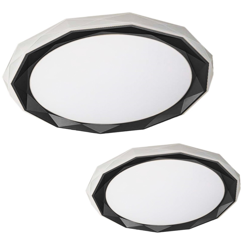 LED Ρυθμιζόμενο φωτιστικό οροφής OSCAR LED/45W/230V 3000-6000K μαύρο + τηλεχειριστήριο