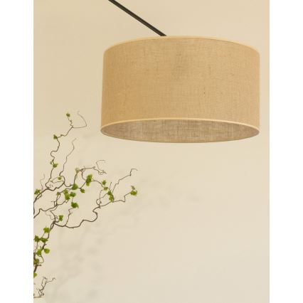 LED Ρυθμιζόμενο φωτιστικό οροφής σε ράβδο GORTA 1xE27/60W/230V από γιούτα
