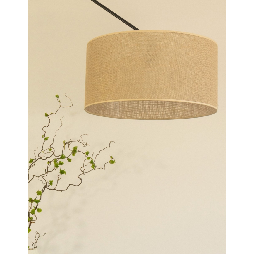 LED Ρυθμιζόμενο φωτιστικό οροφής σε ράβδο GORTA 1xE27/60W/230V από γιούτα