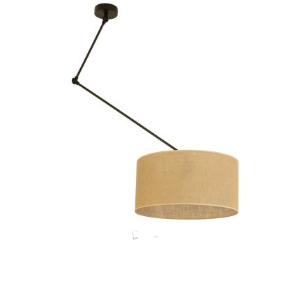 LED Ρυθμιζόμενο φωτιστικό οροφής σε ράβδο GORTA 1xE27/60W/230V από γιούτα