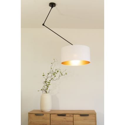 LED ρυθμιζόμενο φωτιστικό οροφής σε ράβδο GORTA 1xE27/60W/230V λευκό/χρυσό