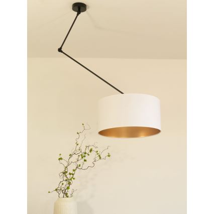 LED ρυθμιζόμενο φωτιστικό οροφής σε ράβδο GORTA 1xE27/60W/230V λευκό/χρυσό