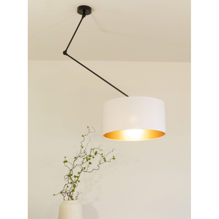 LED ρυθμιζόμενο φωτιστικό οροφής σε ράβδο GORTA 1xE27/60W/230V λευκό/χρυσό