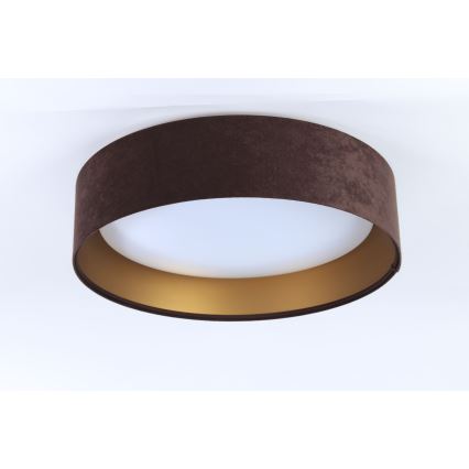 LED Ρυθμιζόμενο Φωτιστικό Οροφής SMART GALAXY LED/24W/230V διάμ. 44 εκ. καφέ/χρυσό 3000-6500K + τηλεχειριστήριο