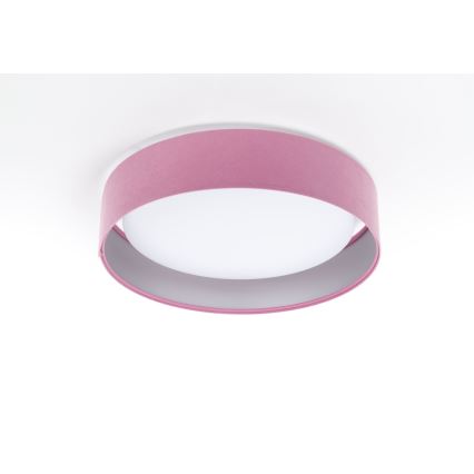 LED Ρυθμιζόμενο Φωτιστικό Οροφής SMART GALAXY LED/24W/230V Ø 44 εκ. Ροζ/Ασημί 3000-6500K + Τηλεχειριστήριο