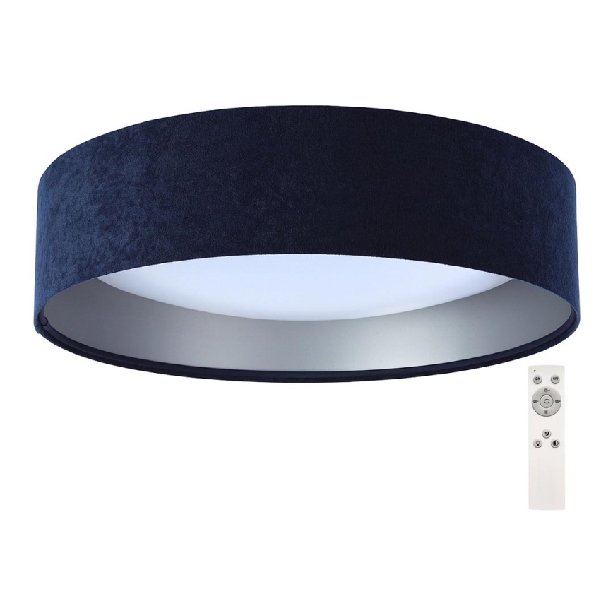 LED Ρυθμιζόμενο Φωτιστικό Οροφής SMART GALAXY LED/24W/230V διάμ. 44 εκ. μπλε/ασημί 3000-6500K + τηλεχειριστήριο