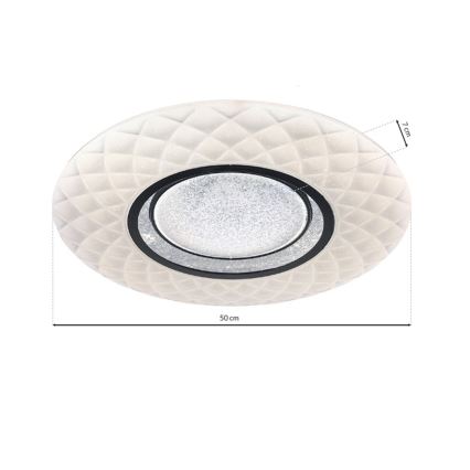 LED Ρυθμιζόμενο φωτιστικό οροφής TOKYO LED/48W/230V + τηλεχειριστήριο