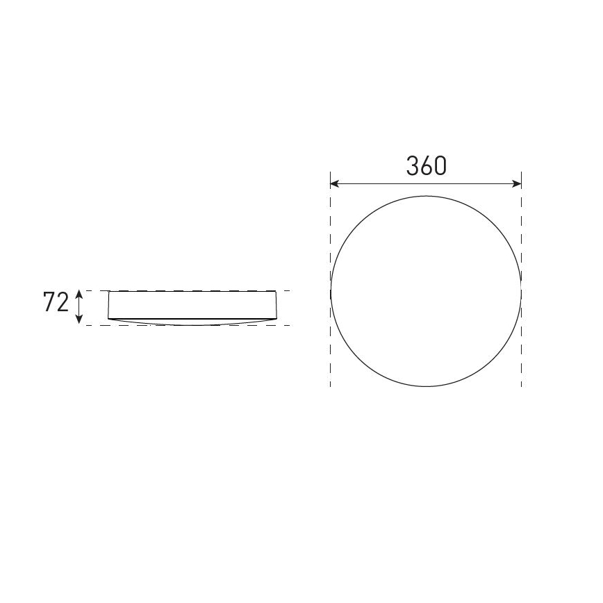 LED Ρυθμιζόμενο φωτιστικό οροφής μπάνιου VARIO LUMO LED/13/18W/230V 3000/4000/5700K διάμ. 36 εκ. IP44 λευκό
