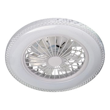LED Ρυθμιζόμενο φωτιστικό οροφής με ανεμιστήρα EGYPT LED/48W/230V 3000-6500K λευκό + τηλεχειριστήριο