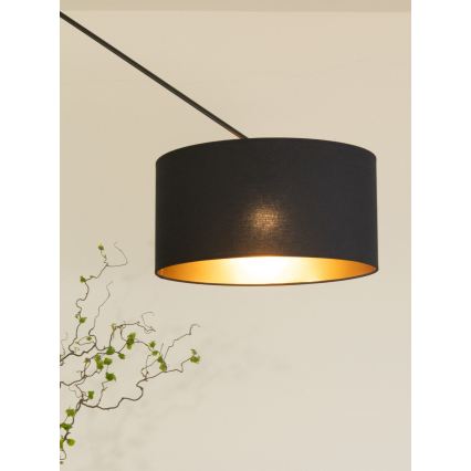 LED ρυθμιζόμενο κρεμαστό φωτιστικό σε ράβδο GORTA 1xE27/60W/230V μαύρο/χρυσό