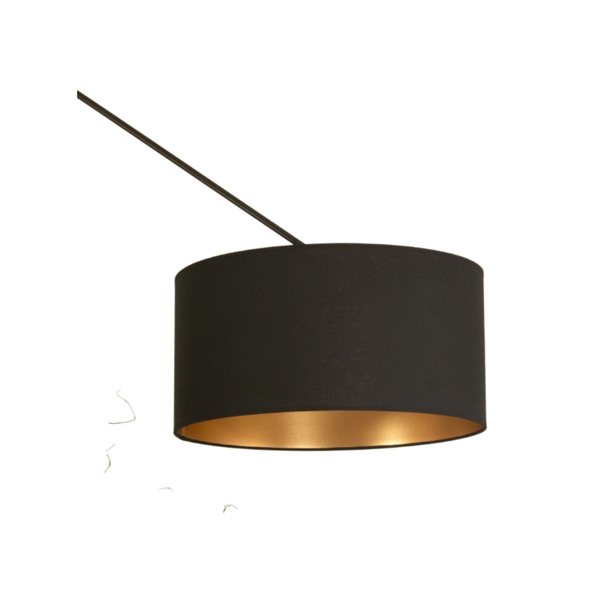 LED ρυθμιζόμενο κρεμαστό φωτιστικό σε ράβδο GORTA 1xE27/60W/230V μαύρο/χρυσό
