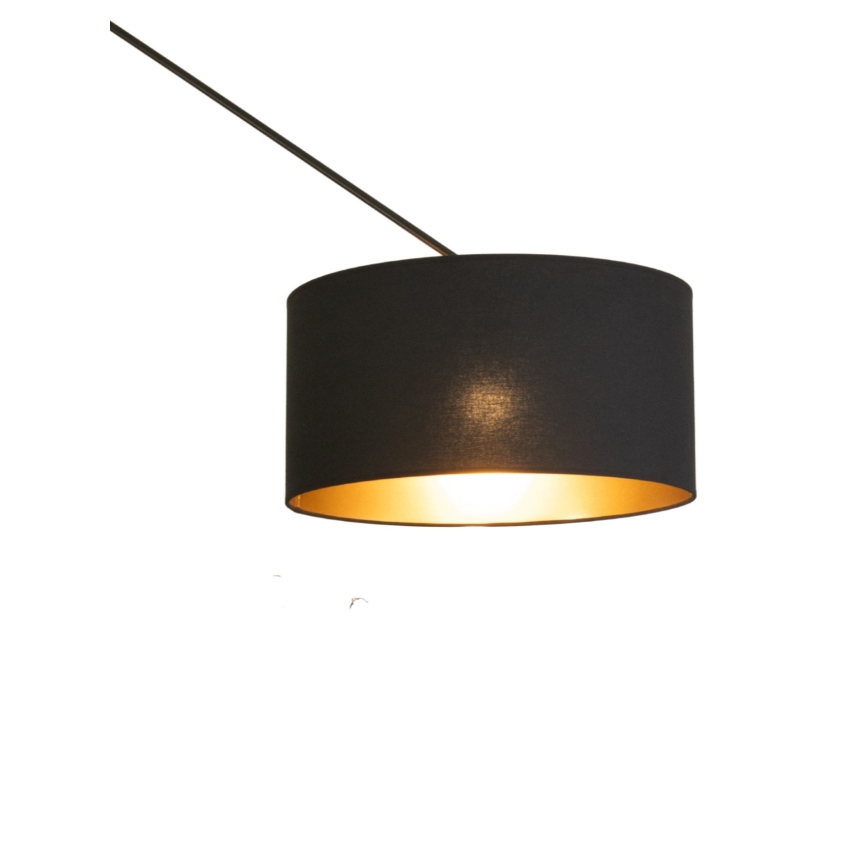 LED ρυθμιζόμενο κρεμαστό φωτιστικό σε ράβδο GORTA 1xE27/60W/230V μαύρο/χρυσό