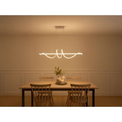 LED Ρυθμιζόμενο κρεμαστό φωτιστικό με καλώδιο LED/50W/230V 3000-6500K 100 cm + τηλεχειριστήριο