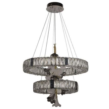 LED Ρυθμιζόμενο Κρυστάλλινο Φωτιστικό Οροφής με Καλώδιο LED/70W/230V 3000-6500K + τηλεχειριστήριο