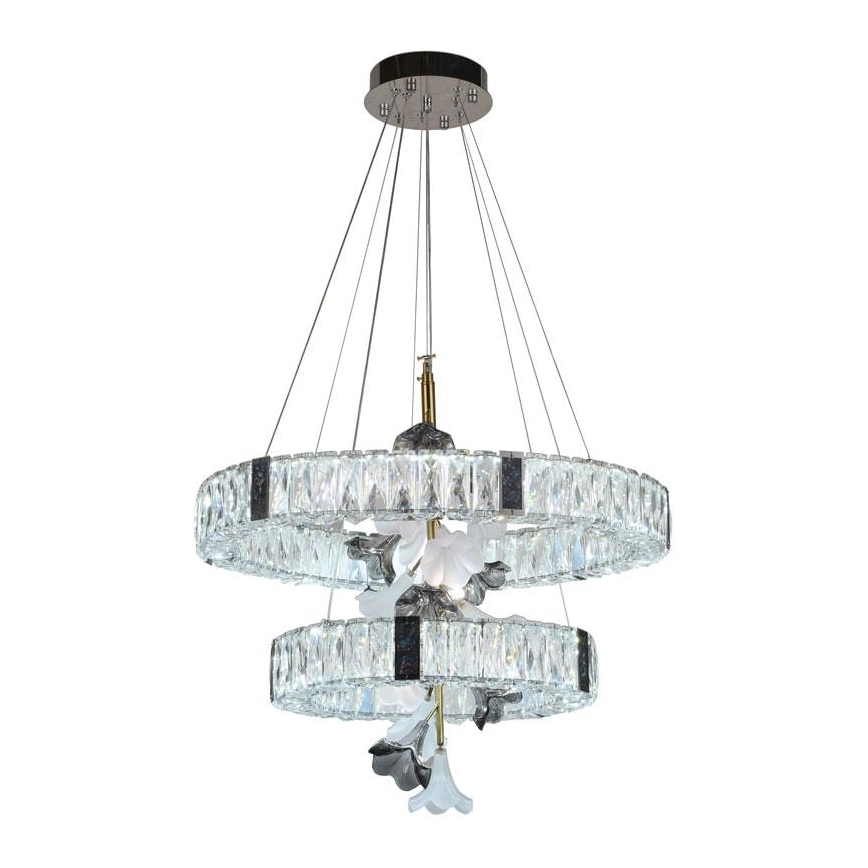 LED Ρυθμιζόμενο Κρυστάλλινο Φωτιστικό Οροφής με Καλώδιο LED/70W/230V 3000-6500K + τηλεχειριστήριο