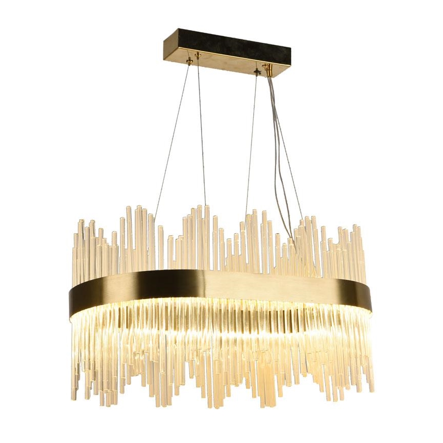 LED Ρυθμιζόμενο Κρυστάλλινο Φωτιστικό Οροφής με Καλώδιο LED/70W/230V 3000-6500K + τηλεχειριστήριο