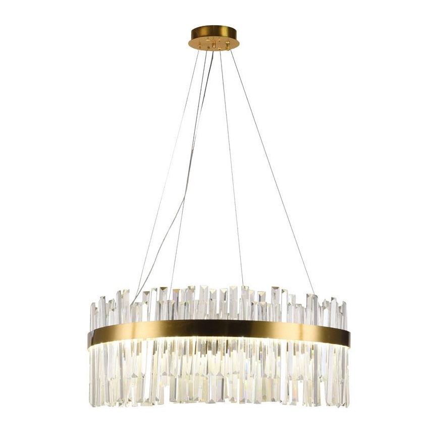 LED Ρυθμιζόμενο κρυστάλλινο φωτιστικό οροφής με καλώδιο LED/80W/230V 3000-6500K + τηλεχειριστήριο