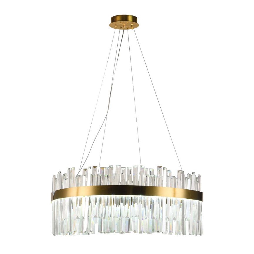 LED Ρυθμιζόμενο κρυστάλλινο φωτιστικό οροφής με καλώδιο LED/80W/230V 3000-6500K + τηλεχειριστήριο