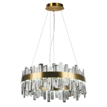 LED Ρυθμιζόμενο κρυστάλλινο φωτιστικό οροφής με καλώδιο LED/80W/230V 3000-6500K + τηλεχειριστήριο