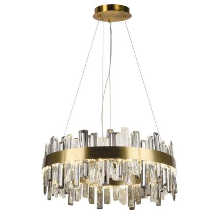 LED Ρυθμιζόμενο κρυστάλλινο φωτιστικό οροφής με καλώδιο LED/80W/230V 3000-6500K + τηλεχειριστήριο