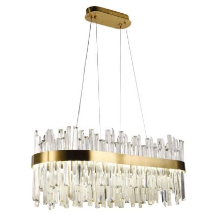 LED Ρυθμιζόμενο κρυστάλλινο φωτιστικό οροφής με καλώδιο LED/90W/230V 3000-6500K + τηλεχειριστήριο