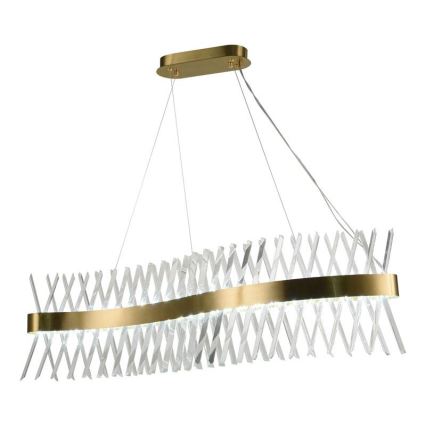 LED Ρυθμιζόμενο κρυστάλλινο φωτιστικό οροφής με καλώδιο LED/95W/230V 3000-6500K + τηλεχειριστήριο