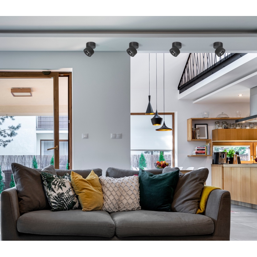 LED Ρυθμιζόμενο Σποτ Φωτιστικό LAHTI LED/13,5W/230V 3000K CRI 90 μαύρο