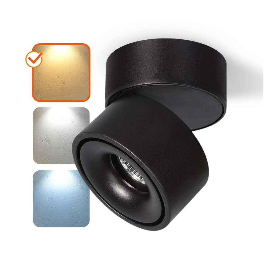 LED Ρυθμιζόμενο Σποτ Φωτιστικό LAHTI LED/13,5W/230V 3000K CRI 90 μαύρο