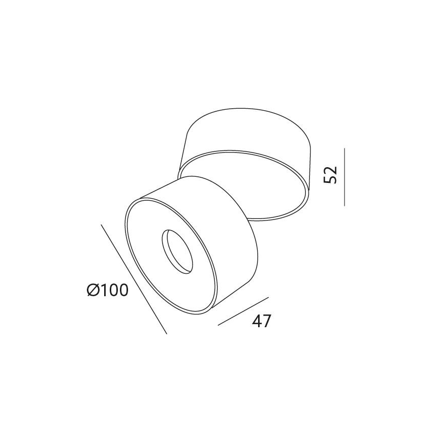LED Ρυθμιζόμενο Σποτ Φωτιστικό LAHTI LED/13,5W/230V 3000K CRI 90 μαύρο