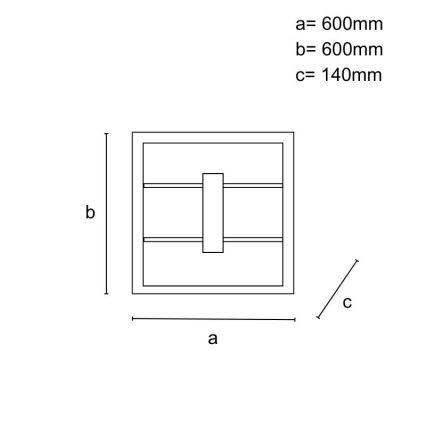 LED Ρυθμιζόμενο επιφανειακό φωτιστικό οροφής LED/55W/230V 3000-6500K + τηλεχειριστήριο
