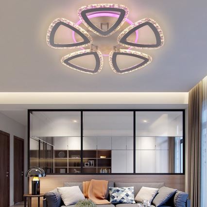Ρυθμιζόμενος LED επιφανειακός πολυέλαιος LED/70W/230V 3000-6500K + τηλεχειριστήριο