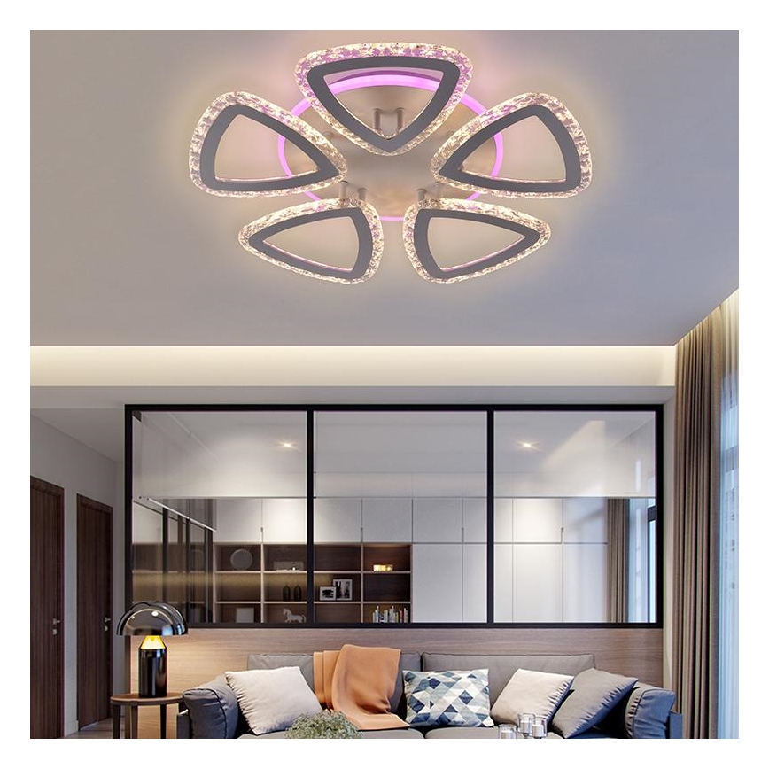 Ρυθμιζόμενος LED επιφανειακός πολυέλαιος LED/70W/230V 3000-6500K + τηλεχειριστήριο