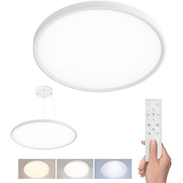 LED Ρυθμιζόμενο επιφανειακό/κρεμαστό φωτιστικό οροφής LED/50W/230V 3000-6500K + τηλεχειριστήριο