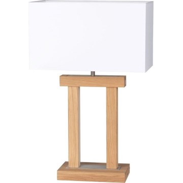 LED Ρυθμιζόμενο Επιτραπέζιο Φωτιστικό HAKON 1xE27/40W+2xLED/7,5W/230V 55 εκ. Δρυς