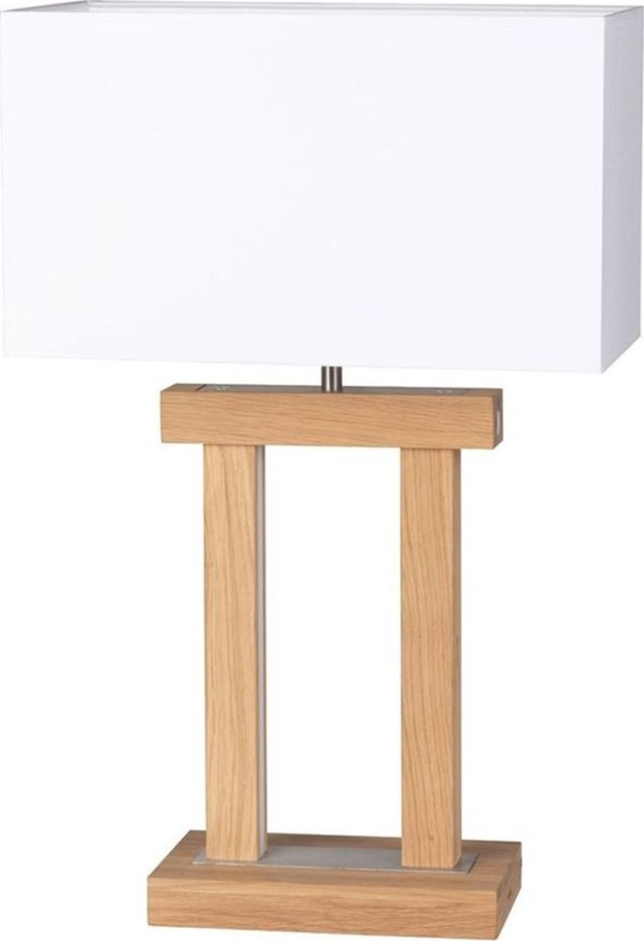 LED Ρυθμιζόμενο Επιτραπέζιο Φωτιστικό HAKON 1xE27/40W+2xLED/7,5W/230V 55 εκ. Δρυς