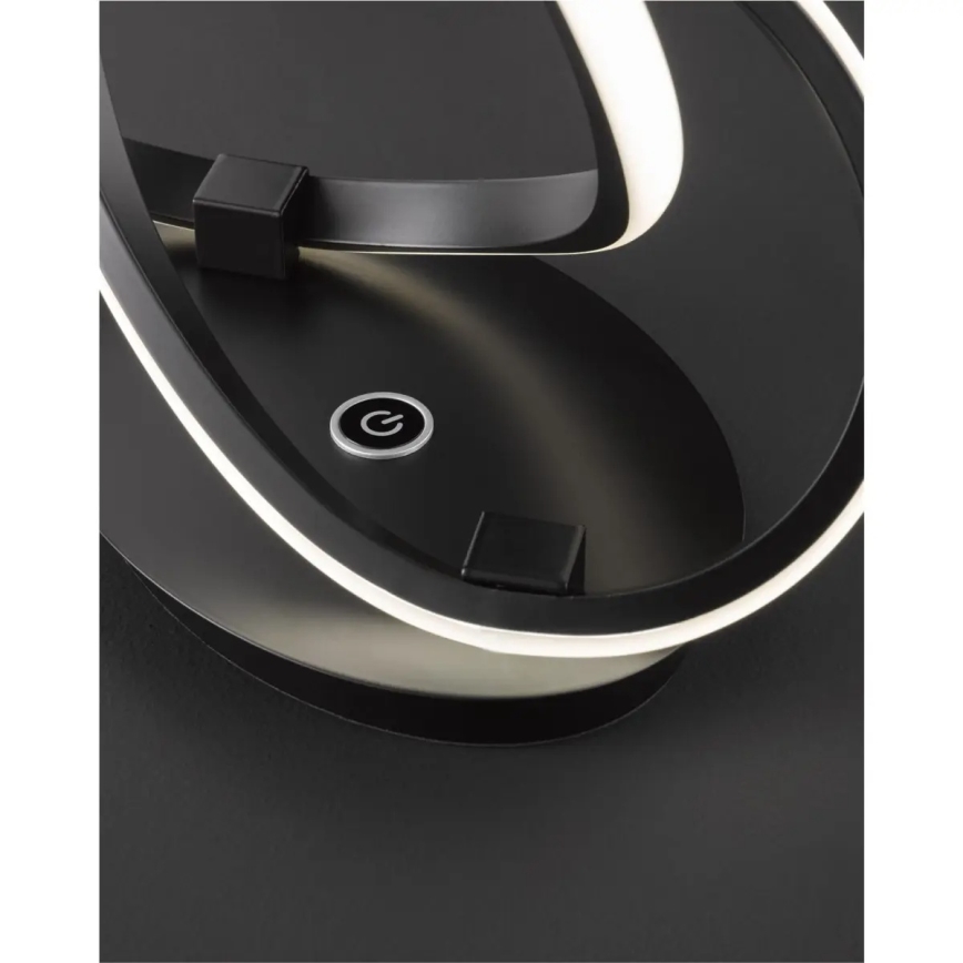 LED Ρυθμιζόμενο επιτραπέζιο φωτιστικό INDIGO LED/19W/230V 3000K μαύρο