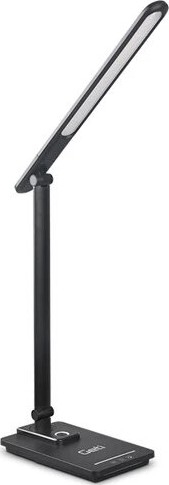 LED Ρυθμιζόμενο Επιτραπέζιο Φωτιστικό με USB LED/9W/230V 3000K/4000K/5500K μαύρο