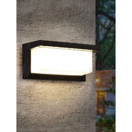 LED ρυθμιζόμενο εξωτερικό φωτιστικό τοίχου NEELY 1xE27/6W/230V 2700-6500K IP54 μαύρο