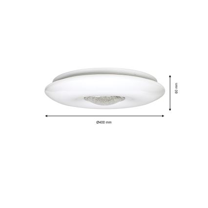 LED Ρυθμιζόμενο φωτιστικό οροφής VELA LED/24W/230V + τηλεχειριστήριο