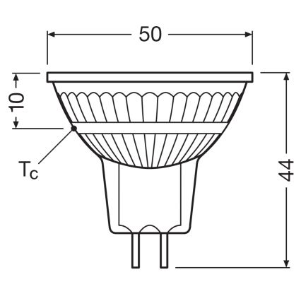 LED ρυθμιζόμενος ανακλαστικός λαμπτήρας MR16 GU5,3/5W/12V 4000K 36° CRI 90 - Osram