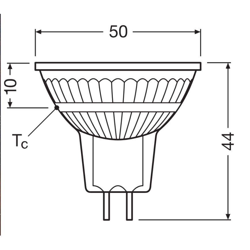 LED Ρυθμιζόμενη προβολική λάμπα MR16 GU5,3/3,4W/12V 4000K 36° CRI 90 - Ledvance