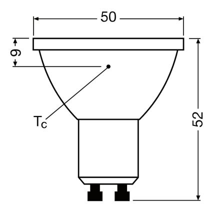Ρυθμιζόμενος LED ανακλαστήρας PAR16 GU10/7W/230V 2700K 120° CRI 90 - Ledvance