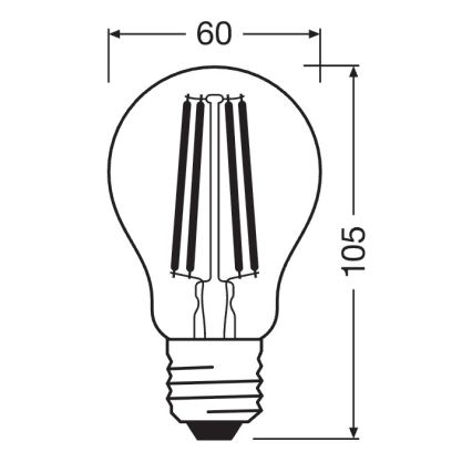 LED Ρυθμιζόμενος λαμπτήρας SUPERSTAR VINTAGE E27/11W/230V 4000K - Osram